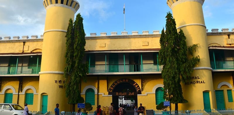 Facade of Cellular Jail in Port Blair
