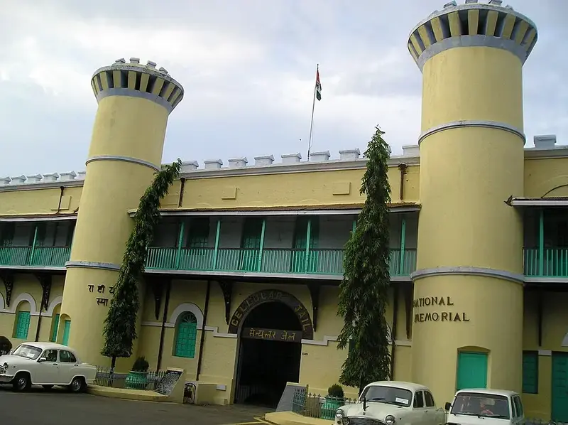 Main entrance of Cellular Jail National Memorial in Sri Vijaya Puram
